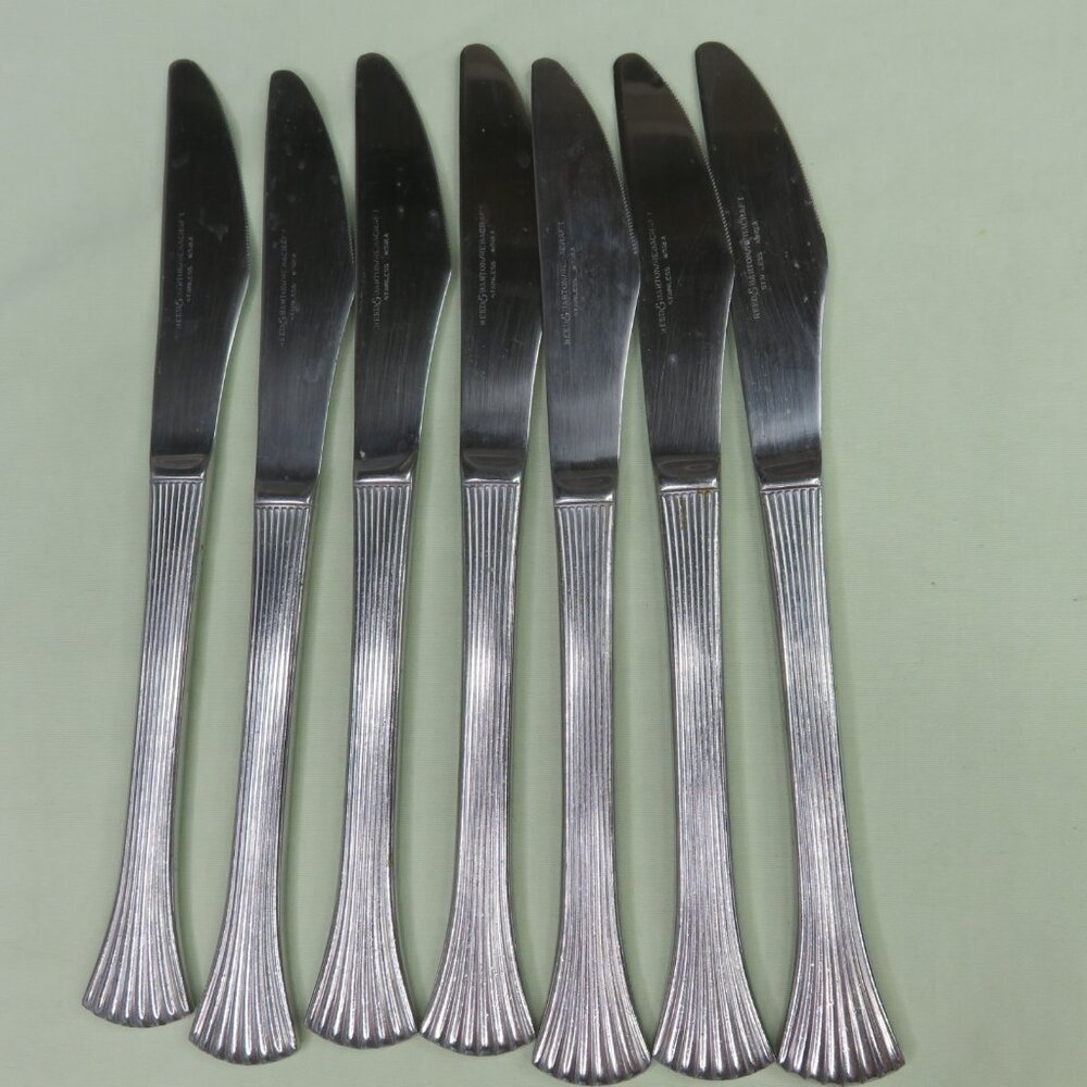 Bretton Woods Lot of 32 Reed & Barton Salad Teaspoon Soup Fork Knife Serving - Picture 8 of 8